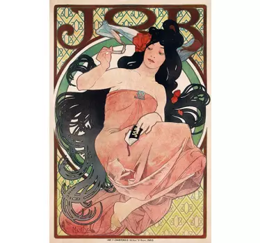 Sticker vintage affiche Art Nouveau - TenStickers