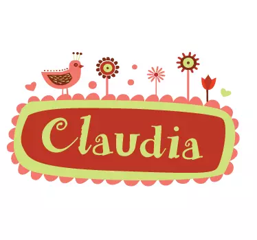 Sticker bébé cadre personnalisable - TenStickers
