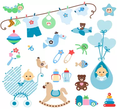 Sticker bebe éléments décor - TenStickers