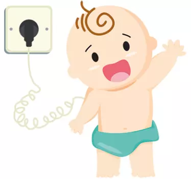 sticker bébé en charge - TenStickers