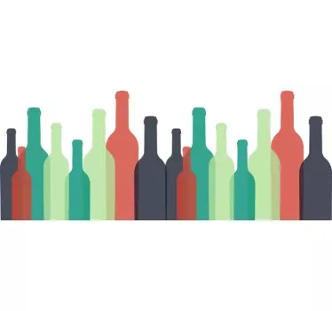 Sticker Entreprise Bouteilles de Vin - TenStickers