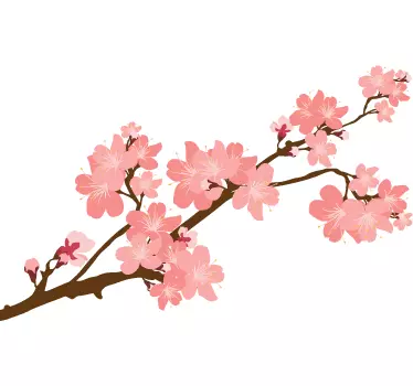 Sticker branche de cerisier - TenStickers