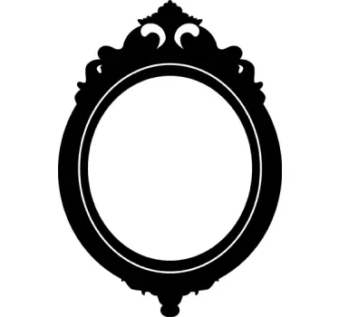 Sticker vintage cadre ovale - TenStickers