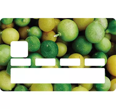 Sticker carte de crédit Citrons - TenStickers