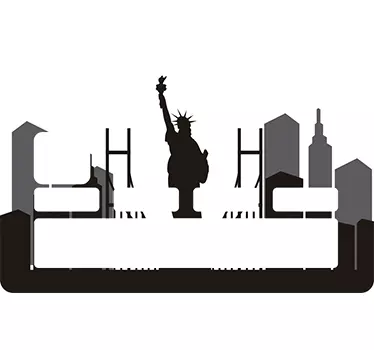 Sticker carte de crédit New York - TenStickers