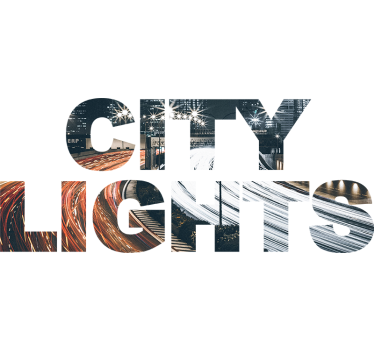 sticker city lights - TenStickers
