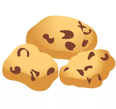Sticker cuisine cookies chocolat - TenStickers