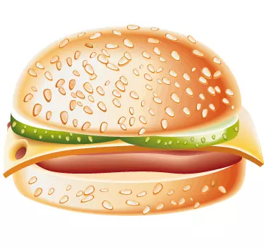 Sticker cuisine hamburger - TenStickers