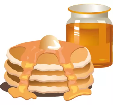 Sticker cuisine pancakes - TenStickers