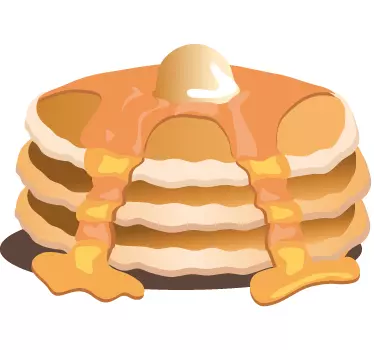 Sticker cuisine pancakes gourmands - TenStickers