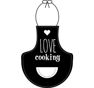 Sticker cuisine tablier - TenStickers