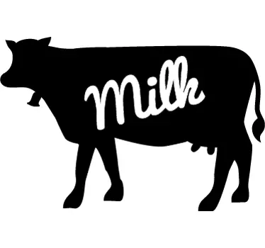 Sticker cuisine vache milk - TenStickers