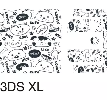 Sticker déco nintendo 2DS chien - TenStickers