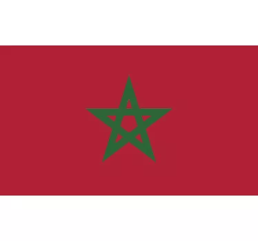 Sticker décoratif drapeau du Maroc - TenStickers