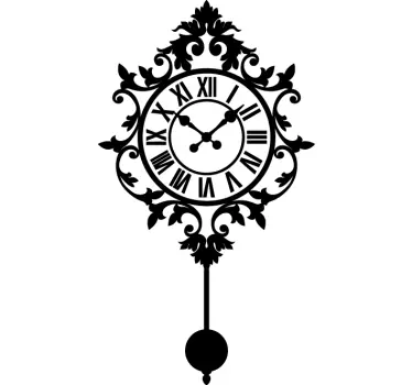 Sticker décoratif horloge ancienne - TenStickers