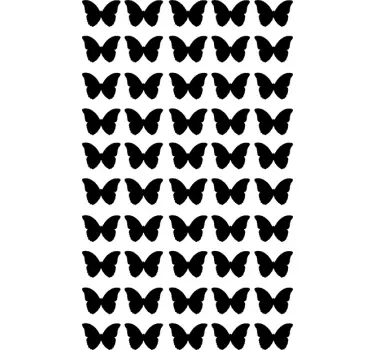 Sticker papillon volant monochrome - TenStickers