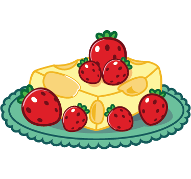 Sticker décoratif plat de fromage et fraises - TenStickers