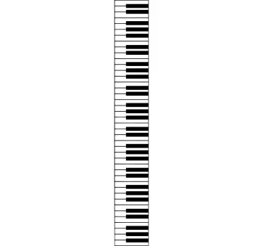 Sticker musique touches piano - TenStickers