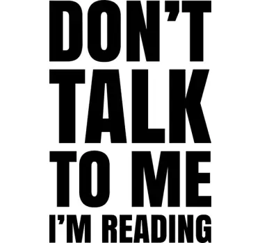 Sticker don't talk to me - TenStickers