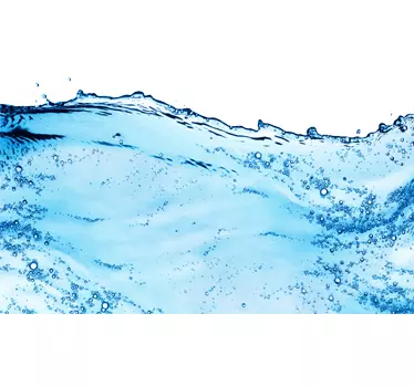 Sticker électroménager lave-vaisselle eau bleue - TenStickers