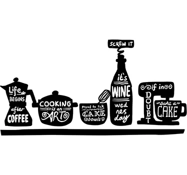 Sticker éléments cuisine - TenStickers