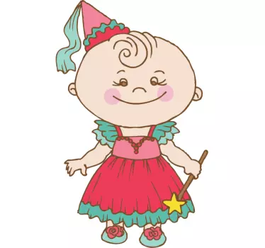 Sticker enfant bébé princesse - TenStickers