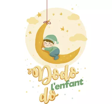 Sticker Comptine Dodo l'Enfant Do - TenStickers