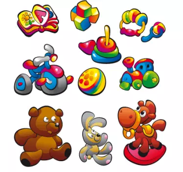Sticker enfant jouets bébé - TenStickers
