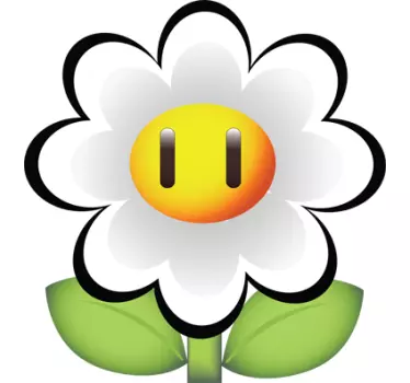Sticker enfant marguerite Mario Bros - TenStickers