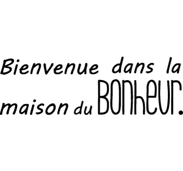 Sticker Maison Maison du Bonheur - TenStickers