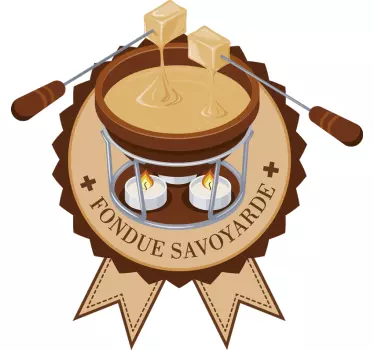 Sticker Maison La Fondue Savoyarde - TenStickers