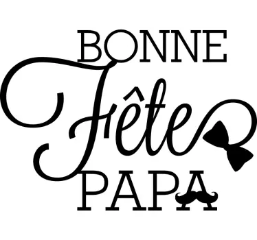Sticker vitrine fête des pères - TenStickers