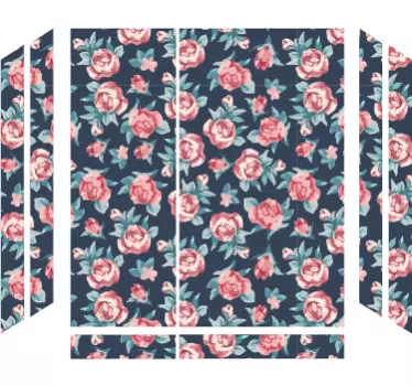 Sticker PS4 Texture de Roses pour PS4 - TenStickers