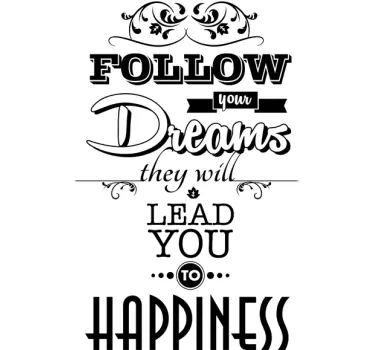Sticker follow your dreams - TenStickers