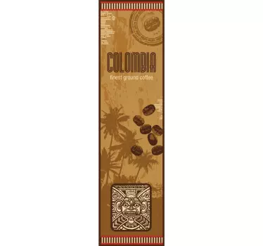 Sticker frigo café colombien - TenStickers