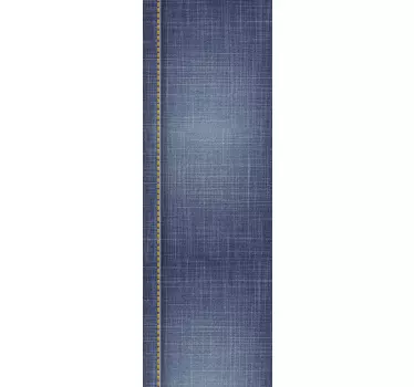 Sticker frigo texture jean - TenStickers