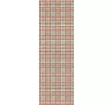 Sticker frigo texture Tartan - TenStickers