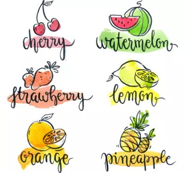 Sticker Maison Noms de Fruits - TenStickers