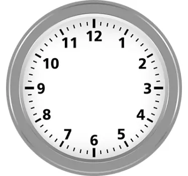 Sticker horloge salon - TenStickers
