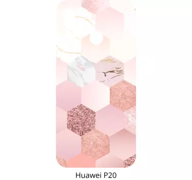 Sticker Huawei motif tons rose - TenStickers