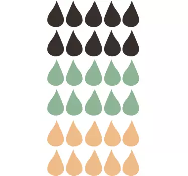 Sticker illustration gouttes - TenStickers