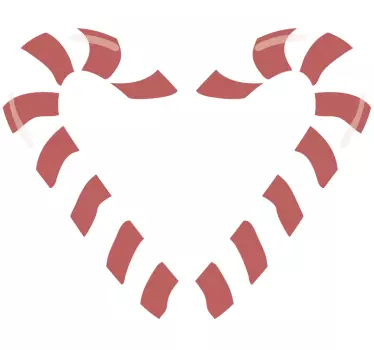 Sticker Chambre Enfant sucres-d'orges en coeur - TenStickers