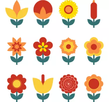 Sticker interrupteur fleuri - TenStickers