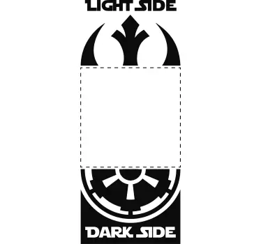 Sticker interrupteur Star Wars dark side - TenStickers