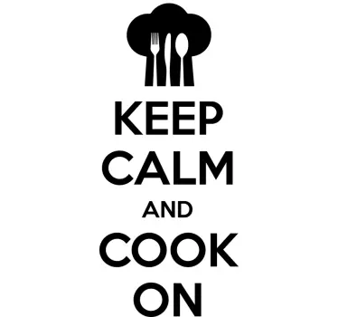 sticker keep calm and cook on - TenStickers