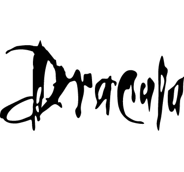 Sticker logo Dracula - TenStickers