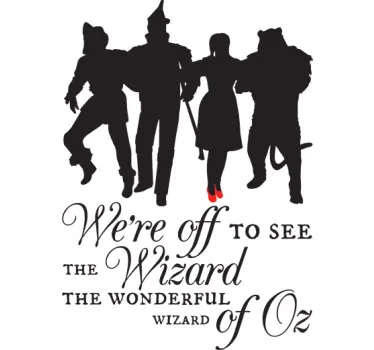Sticker magicien d'oz chanson - TenStickers