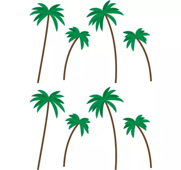 Sticker Mural Kit de Palmiers - TenStickers