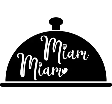 Sticker Mural miam miam - TenStickers