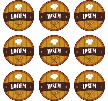 Sticker Cuisine Set d'étiquettes cuisine - TenStickers
